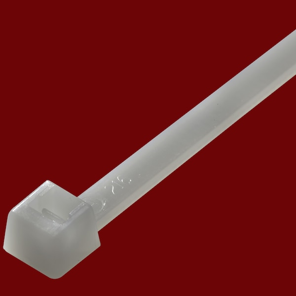 Cable Tie, 14 in L, 4.06 in Max Bundle Dia., Natural, Nylon, 120 lb Strength, 100 PK